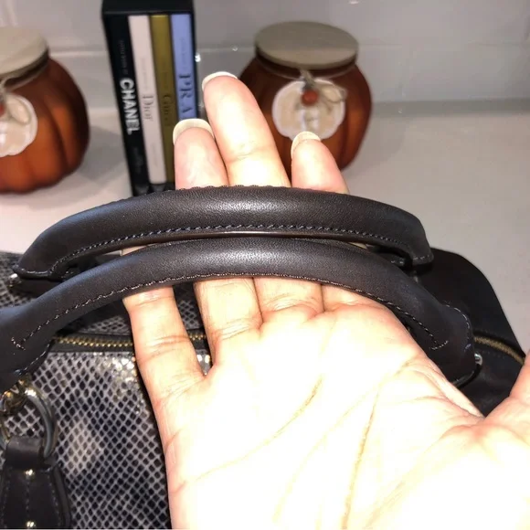 Coach Collette Satchel Python Leather Bag (2014) NWOT - Picture 5 of 15